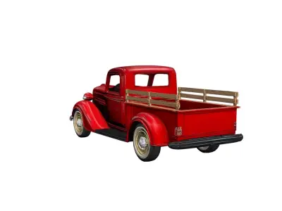 1930s Farm Style Pickup Truck Vintage Utility Vehicle 3D model