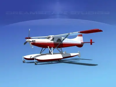 DeHavilland DHC-2 Turbo Beaver  V17 3D model