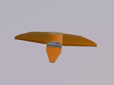 3D Plane toy Low-poly 3D model