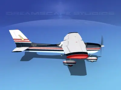 Cessna 172 Skyhawk 1976 V10 3D model