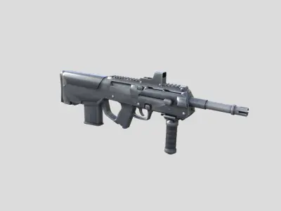 PDR-gun model 3d game ready model Low-poly 3D model Low-poly 3D model