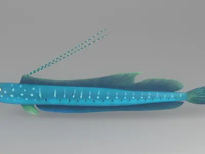 Cartoon Fish 4 Low-poly 3D model