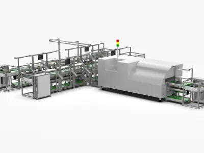 Selective Soldering Production Line 3D model