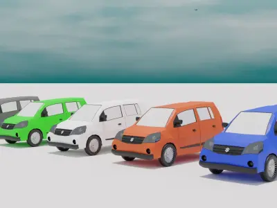 MARUTI SUZUKI CAR SHOWROOM AUTO K10 Free low-poly 3D model