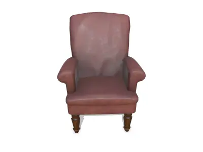 Old Armchair Low-poly PBR Free low-poly 3D model