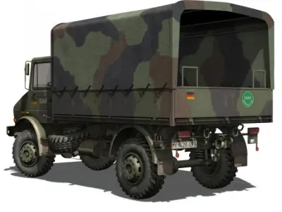 Mercedes Benz Unimog U1300 German Army ISAF 3D model