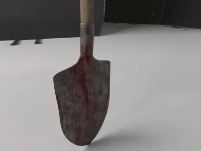 Shovel -- PBR -- Game Ready Asset Free low-poly 3D model