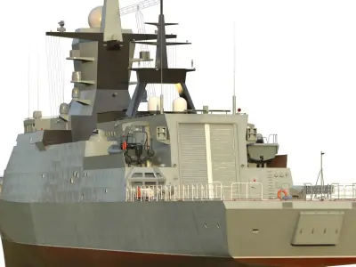 20380 Steregushchiy class corvette  3D model