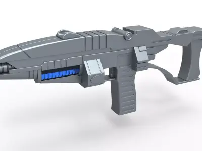 Andorian Plasma Rifle from Star Trek Enterprise TV series 3D model