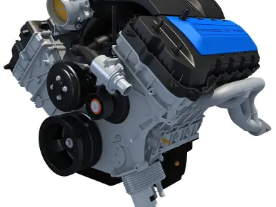 Boss V8 Engine 3D model