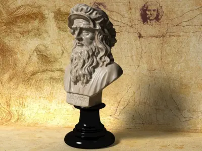 Leonardo Da Vinci Bust 3D model