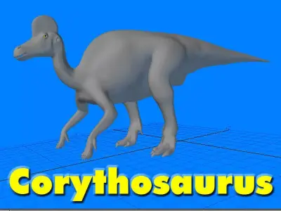 Corythosaurus dinosaur 3D model