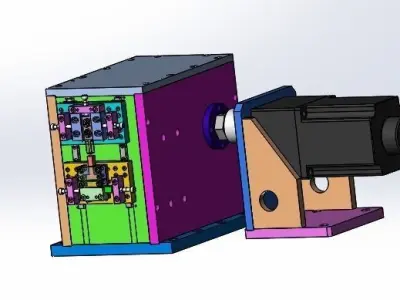 The riveting work station 3D model