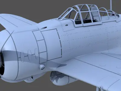 A6M Zero - 1-48 scale 3D print model