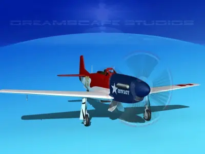 P-51 Mustang Sport V05 3D model