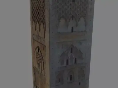 Tour Hassan 3D model