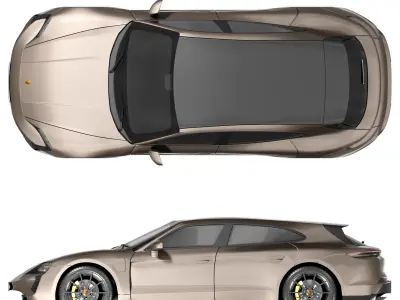 Porsche Taycan Turbo Turismo 3D model