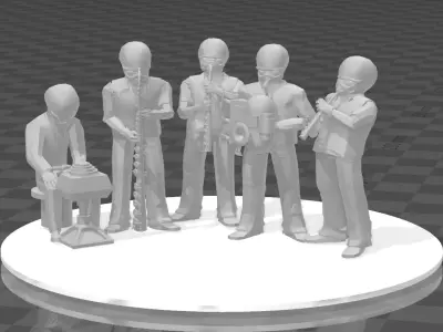 Star Wars Cantina Band 3D print model