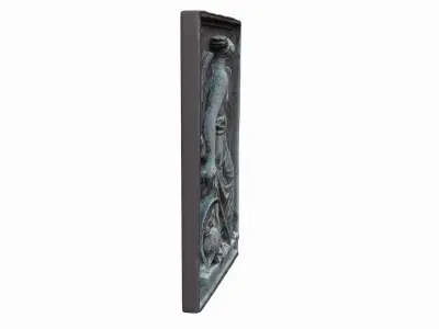 High Relief Angel with Sword 3D model