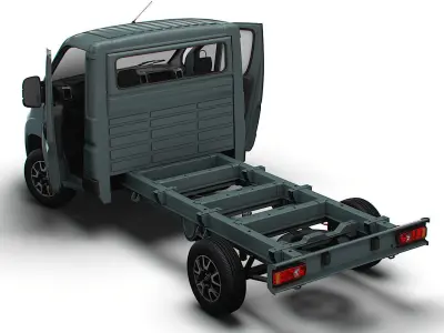 Opel Movano Chassis Truck SCab 3450WB HQInterior 2023 3D model