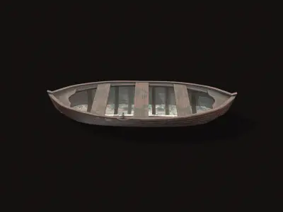 Fishing Boat V02 Low-poly 3D model