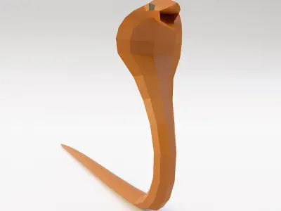 King cobra snake 3d model Free low-poly 3D model