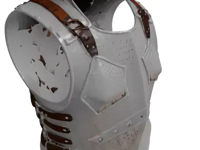 Medieval Knight Chest Armor Cuirass 3D model