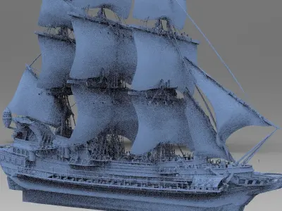 John Dee Dragon Ship 3D model