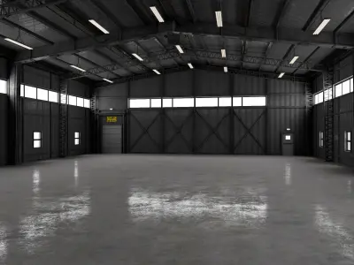 Airplane Hangar 3 3D model