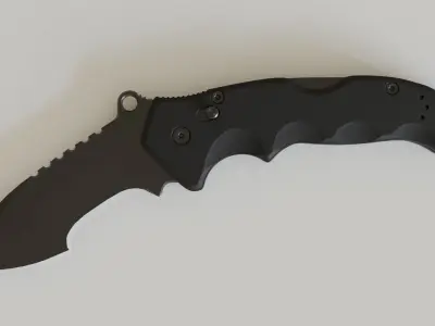 Military Folding Knife 02 3D model