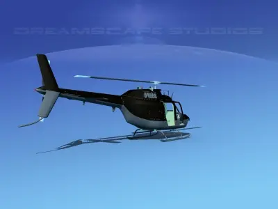 Bell OH-58B Covert 2 3D model