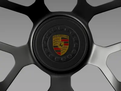 Porsche GTS 2015 rim 3D model