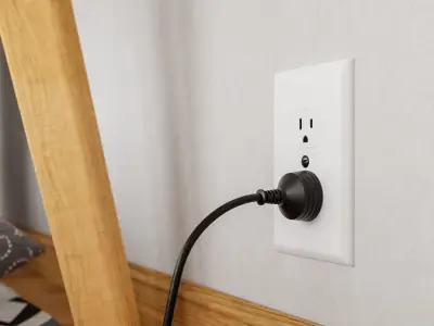  Type A Power Plug Model, Black 