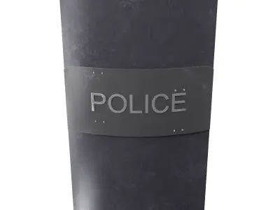 Police shield Free low-poly 3D model