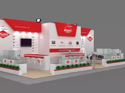 Exhibition Stand - ST0048 3D model