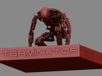 Terminator T800 T2 Arrival 3D print model