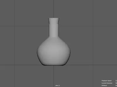 red flask Free 3D model