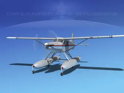  DeHavilland DHC-2 Turbo Beaver V16 3D model