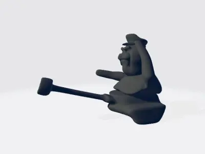 War Walrus Free low-poly 3D model