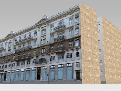Rich Classical Building Low-poly 3D model