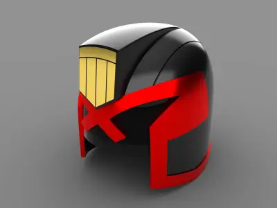 Judge Dredd Helmet 3D print model buy