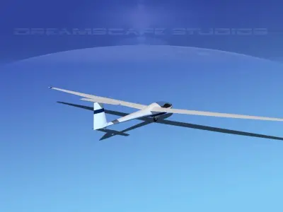 Glaser Dirks DG-200 15-metre Sailplane V01 3D model