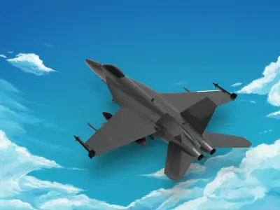 McDonnell Douglas FA-18 Hornet 3D model
