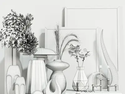 decorative set Vol005 Free 3D model