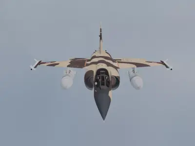 Dassault Mirage F1C-200 Military Jet 3D Model Low-poly 3D model