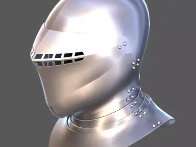 Italian renaissance inspired fantasy helmet Free low-poly 3D model