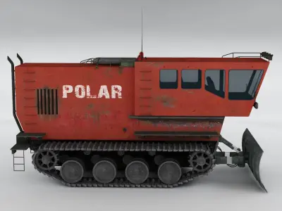 Polar transporter V3 red 3D model
