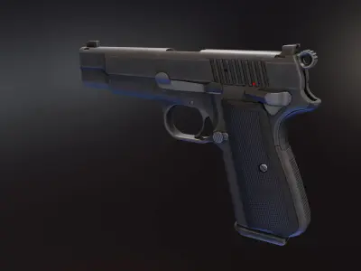 FN High Power 2022 Low-poly 3D model