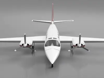 Piper Aerostar private turboprop airplane 3D model