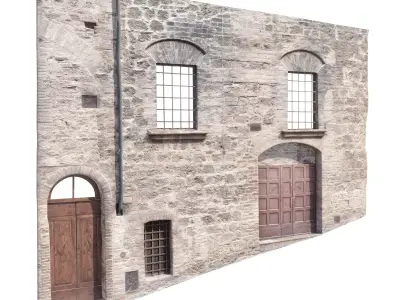 3D Scanned Italian Facade 004 3D model